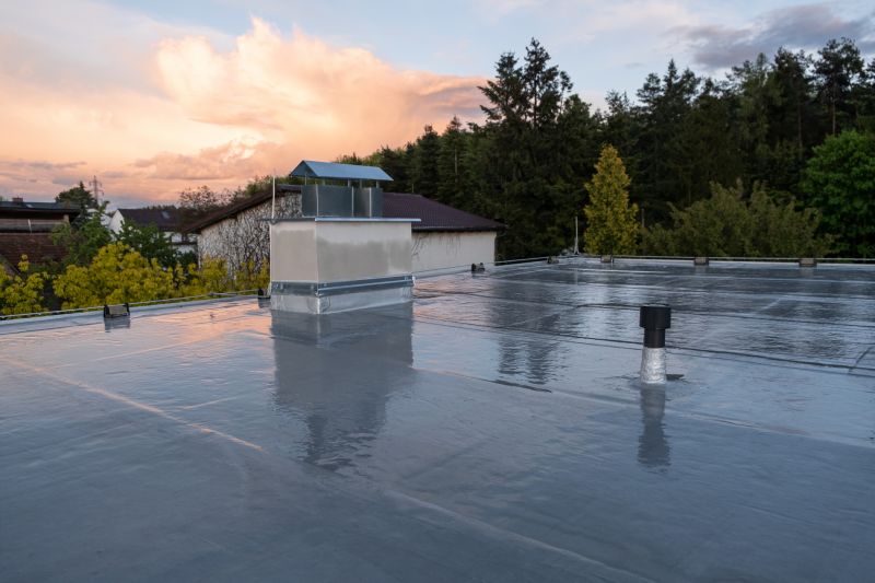 Flat Roof with Rubber Covering